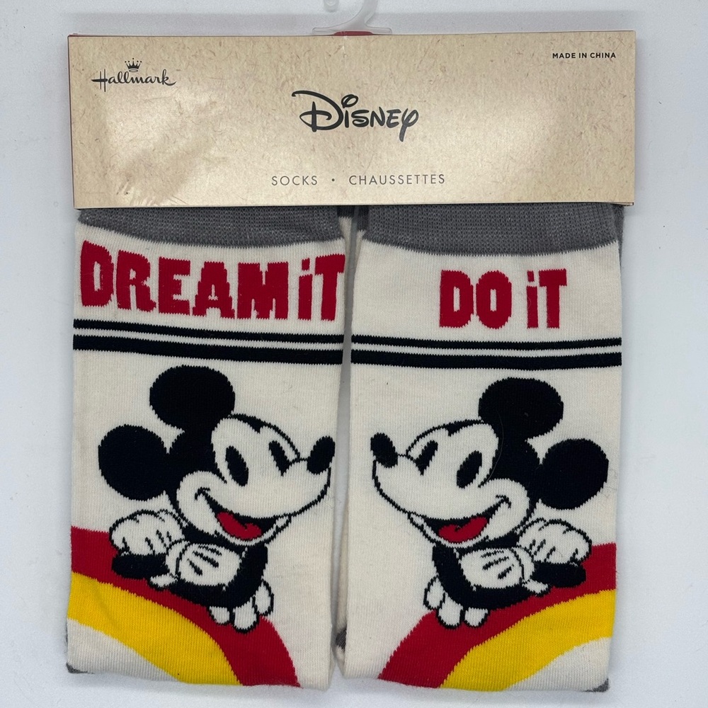 Walt Disney Multiple Lot - 5 Pairs Of Socks Mickey Mouse NWT Shoe Sizes 6-12